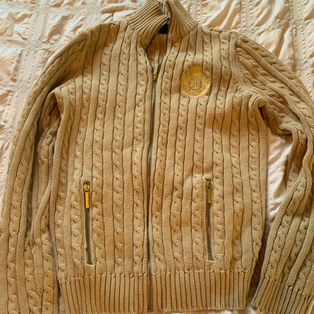 Vintage Ralph Lauren Petite Zip up sweater